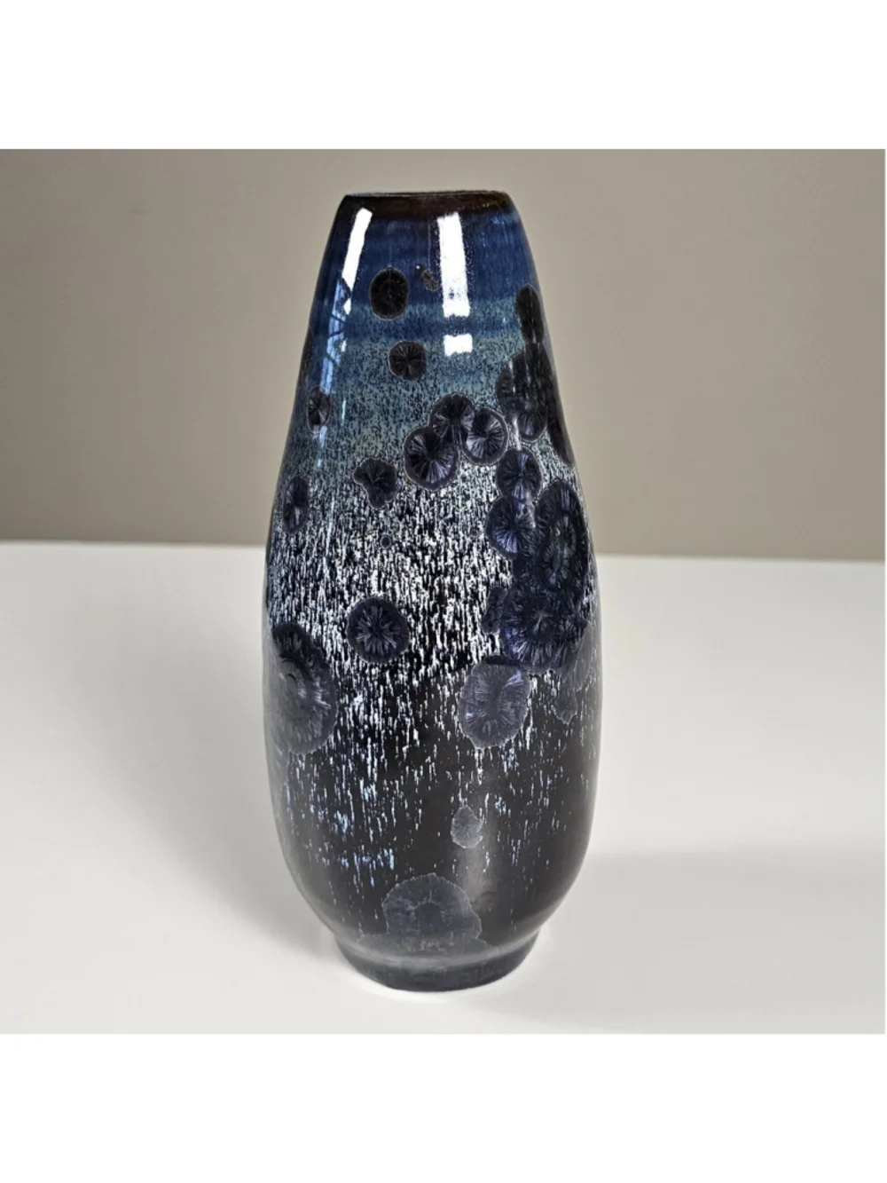 Studio Art Pottery Crystalline Glazed Vase 7.5